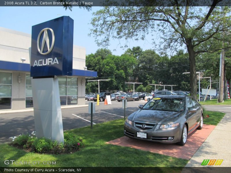 Carbon Bronze Metallic / Taupe 2008 Acura TL 3.2