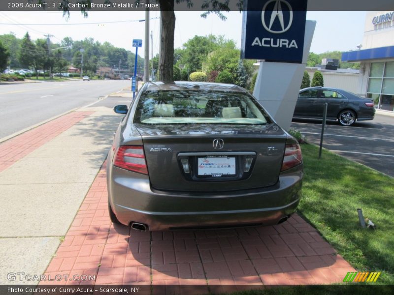 Carbon Bronze Metallic / Taupe 2008 Acura TL 3.2