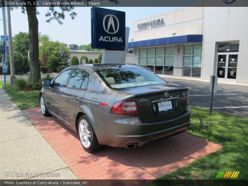 Carbon Bronze Metallic / Taupe 2008 Acura TL 3.2