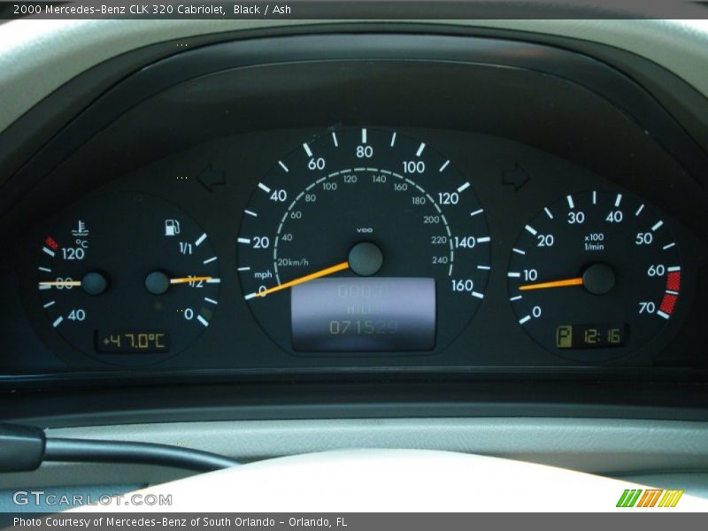  2000 CLK 320 Cabriolet 320 Cabriolet Gauges