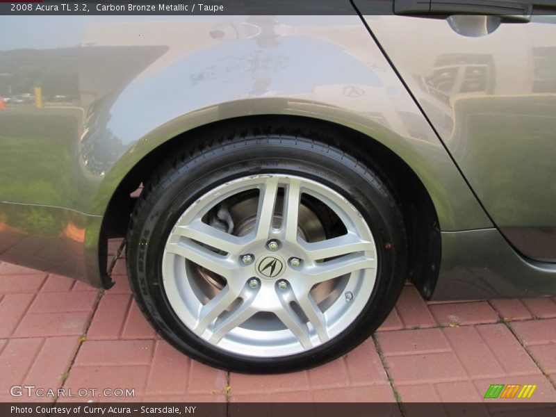 Carbon Bronze Metallic / Taupe 2008 Acura TL 3.2