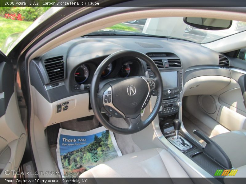 Carbon Bronze Metallic / Taupe 2008 Acura TL 3.2