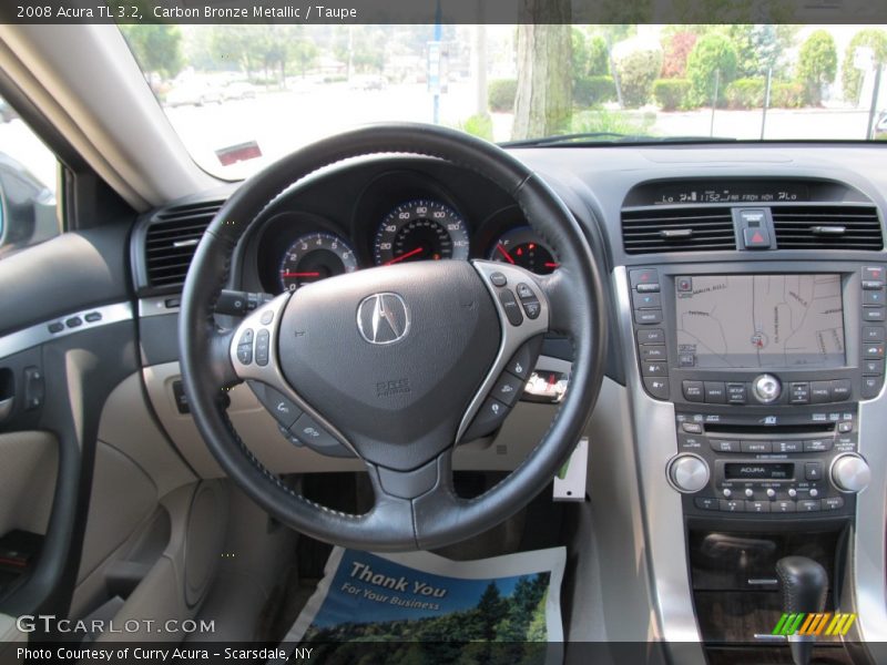 Carbon Bronze Metallic / Taupe 2008 Acura TL 3.2