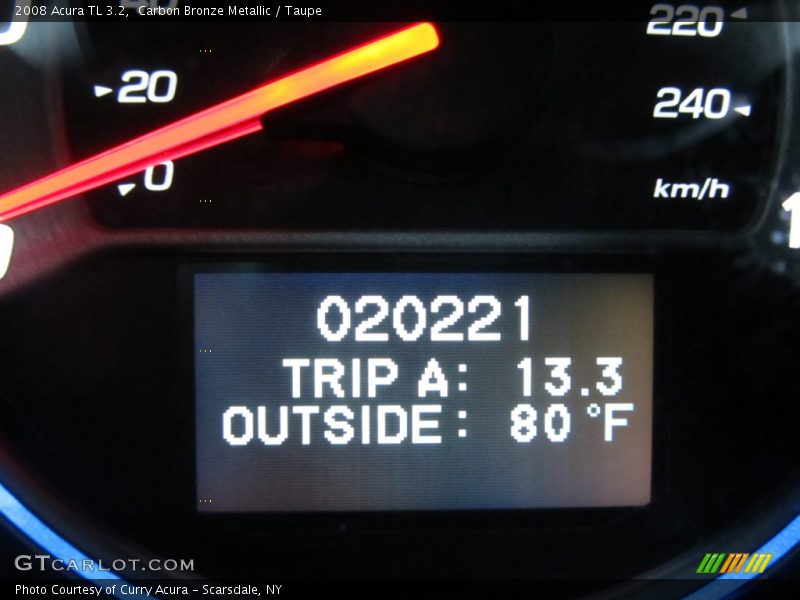 Carbon Bronze Metallic / Taupe 2008 Acura TL 3.2
