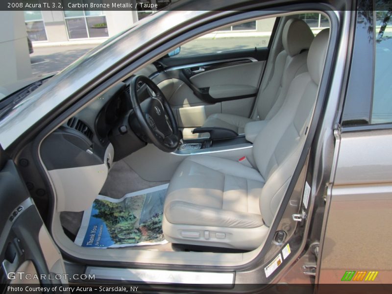 Carbon Bronze Metallic / Taupe 2008 Acura TL 3.2
