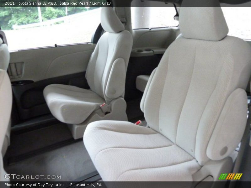 Salsa Red Pearl / Light Gray 2011 Toyota Sienna LE AWD