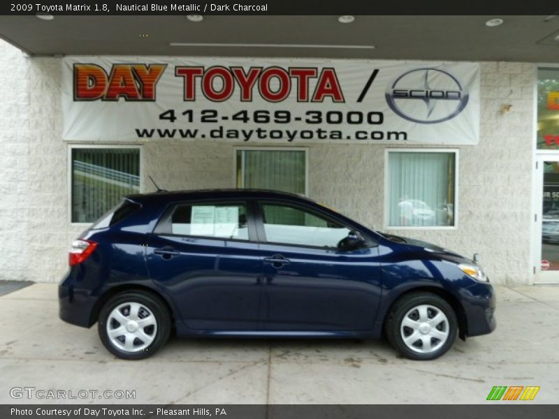 Nautical Blue Metallic / Dark Charcoal 2009 Toyota Matrix 1.8