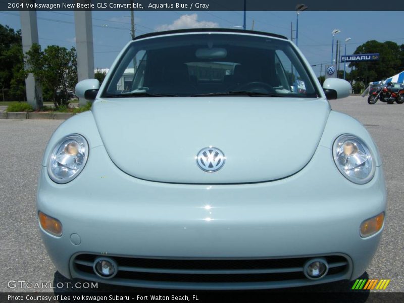 Aquarius Blue / Gray 2004 Volkswagen New Beetle GLS Convertible