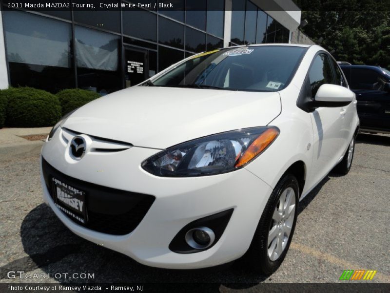 Crystal White Pearl / Black 2011 Mazda MAZDA2 Touring