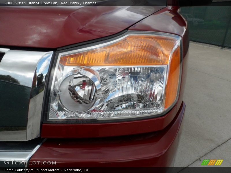 Red Brawn / Charcoal 2008 Nissan Titan SE Crew Cab