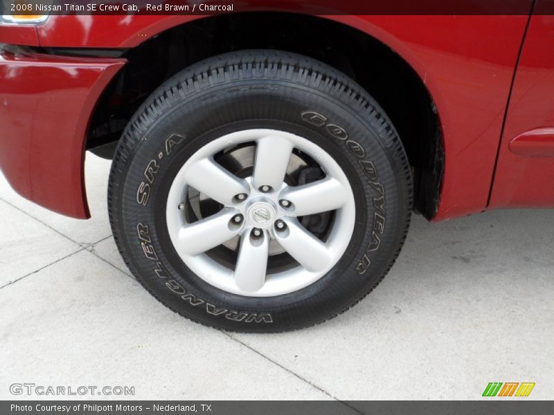 Red Brawn / Charcoal 2008 Nissan Titan SE Crew Cab