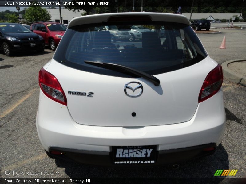 Crystal White Pearl / Black 2011 Mazda MAZDA2 Touring