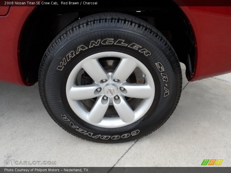 Red Brawn / Charcoal 2008 Nissan Titan SE Crew Cab