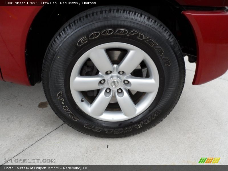 Red Brawn / Charcoal 2008 Nissan Titan SE Crew Cab