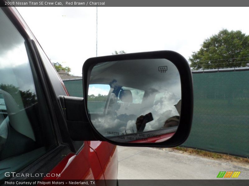 Red Brawn / Charcoal 2008 Nissan Titan SE Crew Cab