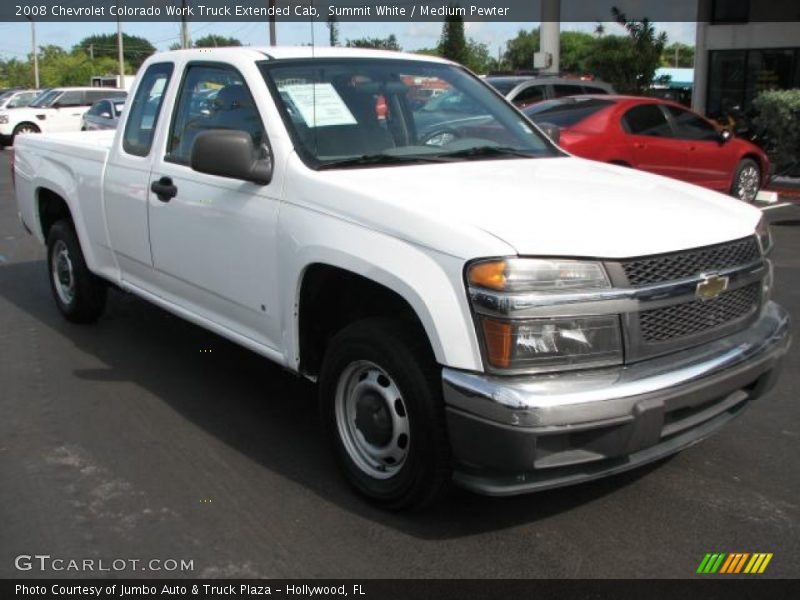 Summit White / Medium Pewter 2008 Chevrolet Colorado Work Truck Extended Cab