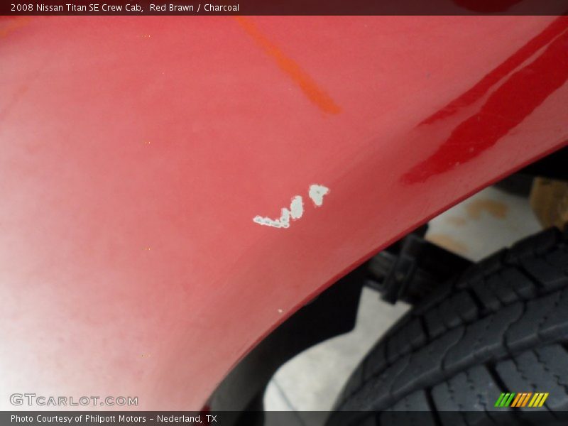 Red Brawn / Charcoal 2008 Nissan Titan SE Crew Cab