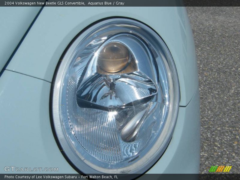 Aquarius Blue / Gray 2004 Volkswagen New Beetle GLS Convertible