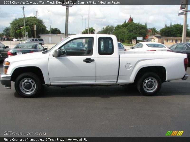 Summit White / Medium Pewter 2008 Chevrolet Colorado Work Truck Extended Cab