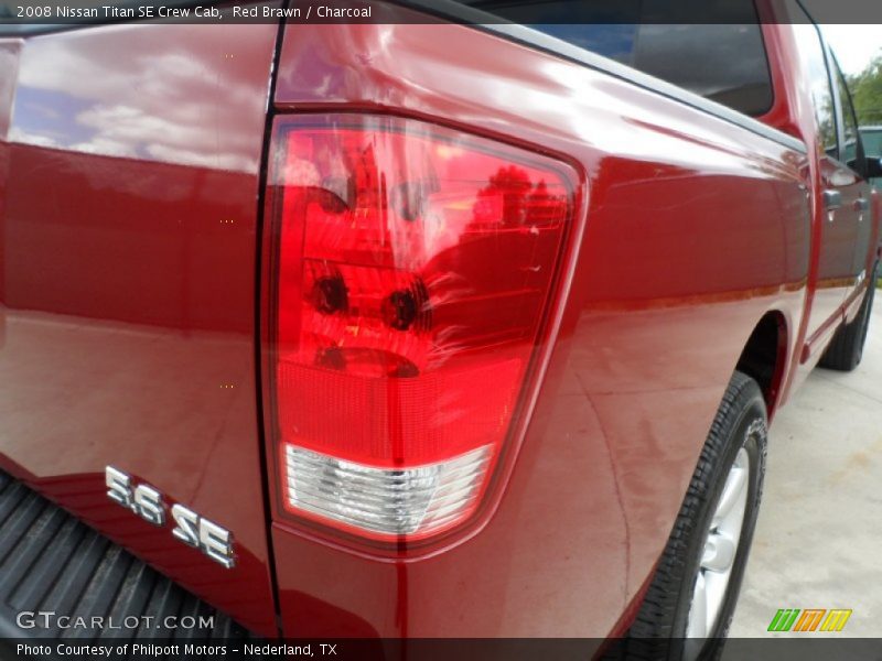 Red Brawn / Charcoal 2008 Nissan Titan SE Crew Cab