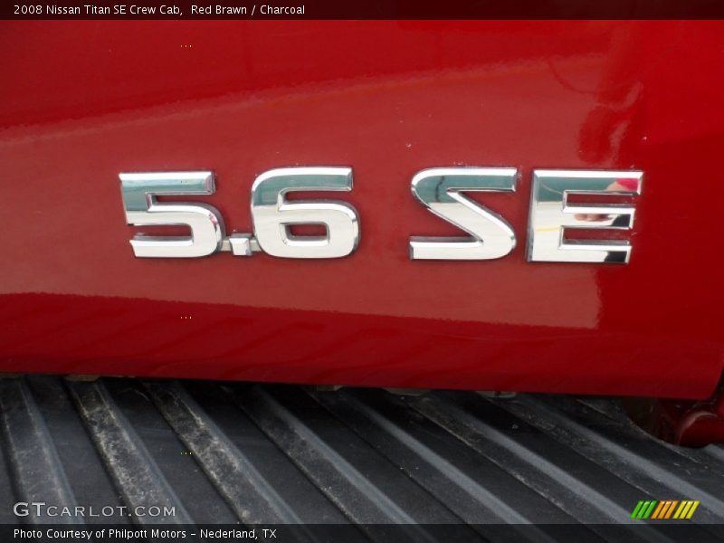 Red Brawn / Charcoal 2008 Nissan Titan SE Crew Cab