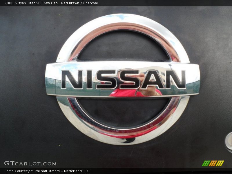Red Brawn / Charcoal 2008 Nissan Titan SE Crew Cab