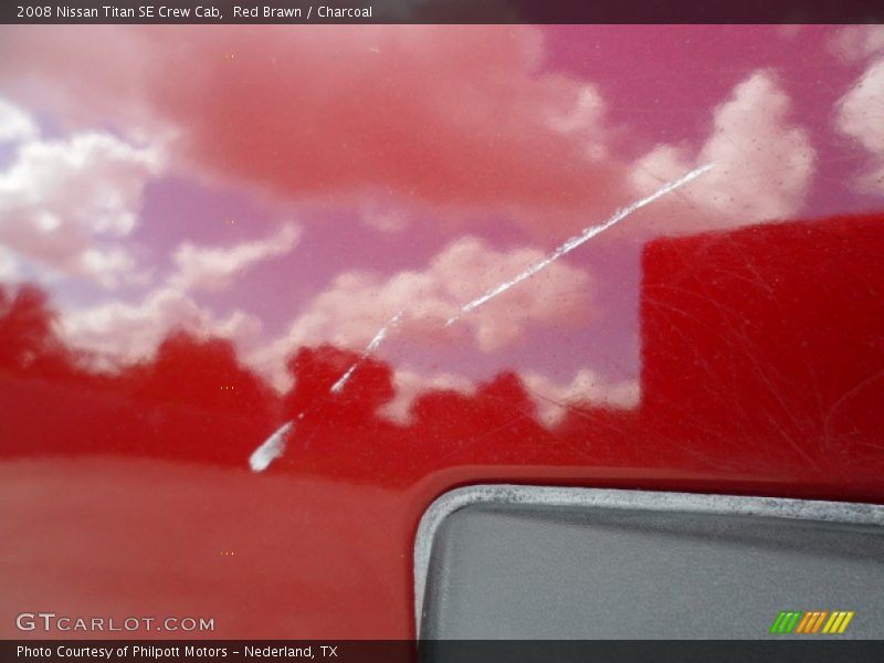 Red Brawn / Charcoal 2008 Nissan Titan SE Crew Cab