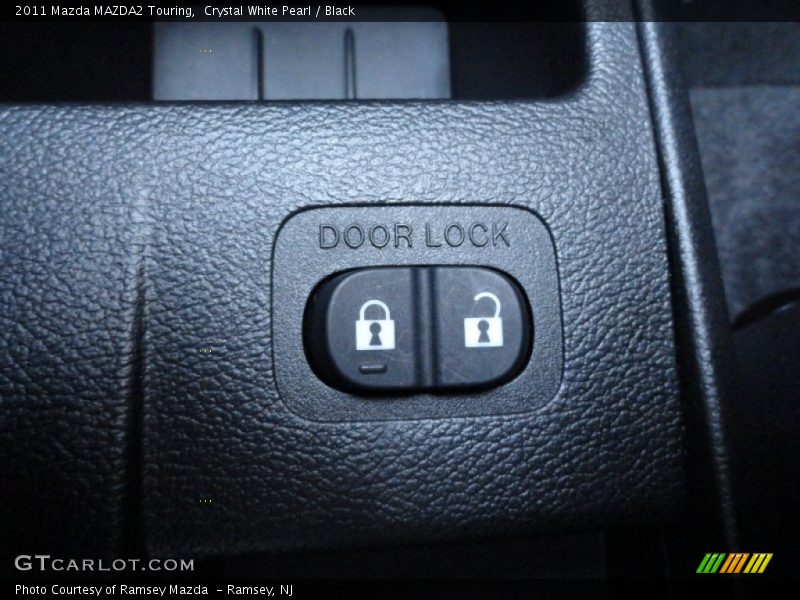 Crystal White Pearl / Black 2011 Mazda MAZDA2 Touring