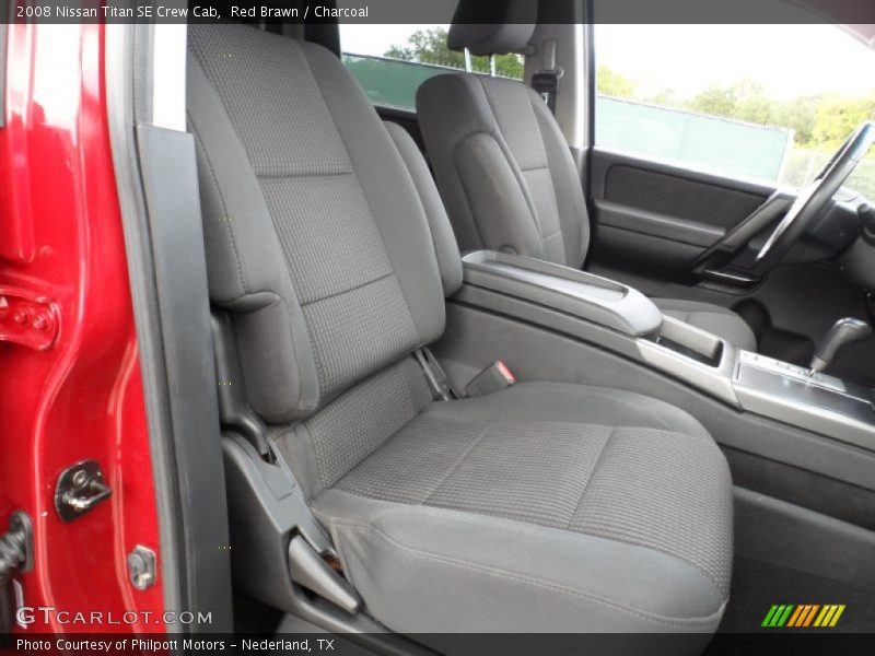 Red Brawn / Charcoal 2008 Nissan Titan SE Crew Cab