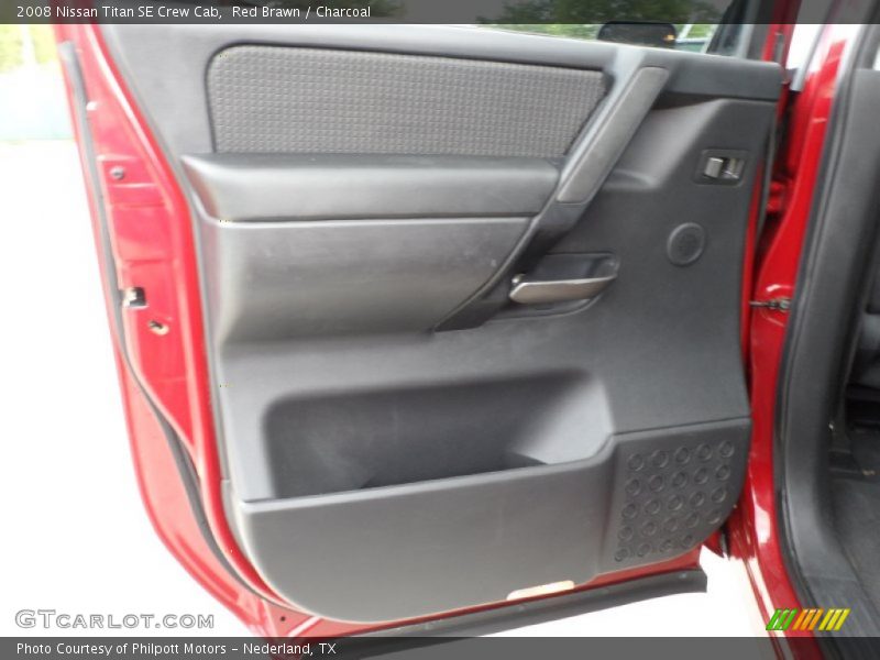 Red Brawn / Charcoal 2008 Nissan Titan SE Crew Cab