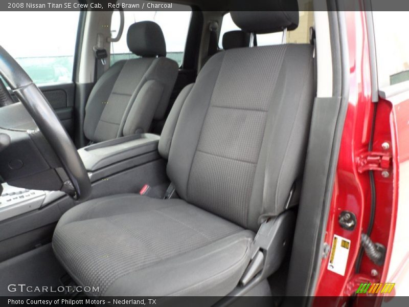 Red Brawn / Charcoal 2008 Nissan Titan SE Crew Cab