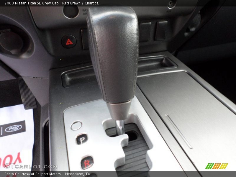 Red Brawn / Charcoal 2008 Nissan Titan SE Crew Cab