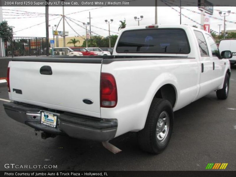 Oxford White / Medium Flint 2004 Ford F250 Super Duty XLT Crew Cab