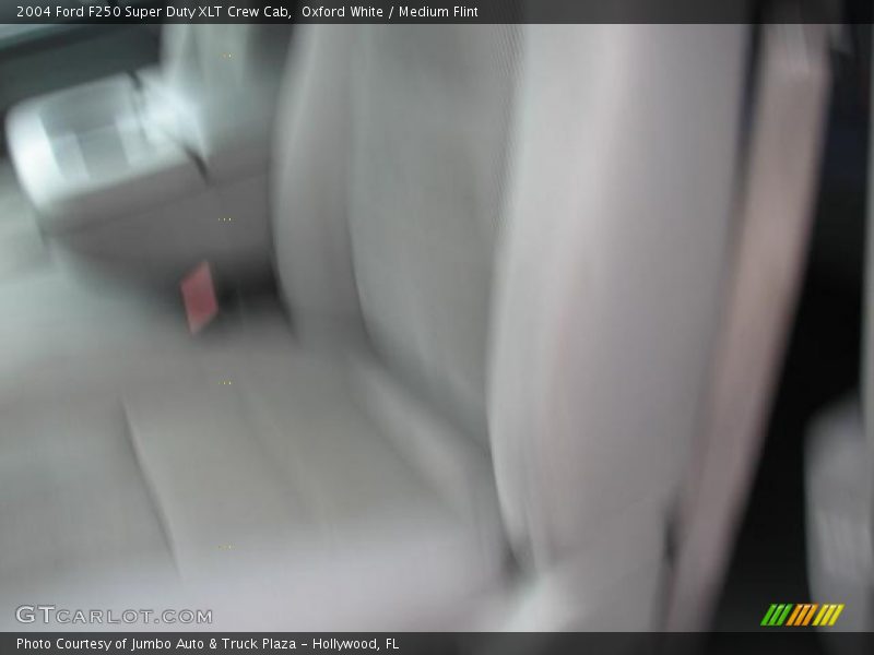 Oxford White / Medium Flint 2004 Ford F250 Super Duty XLT Crew Cab