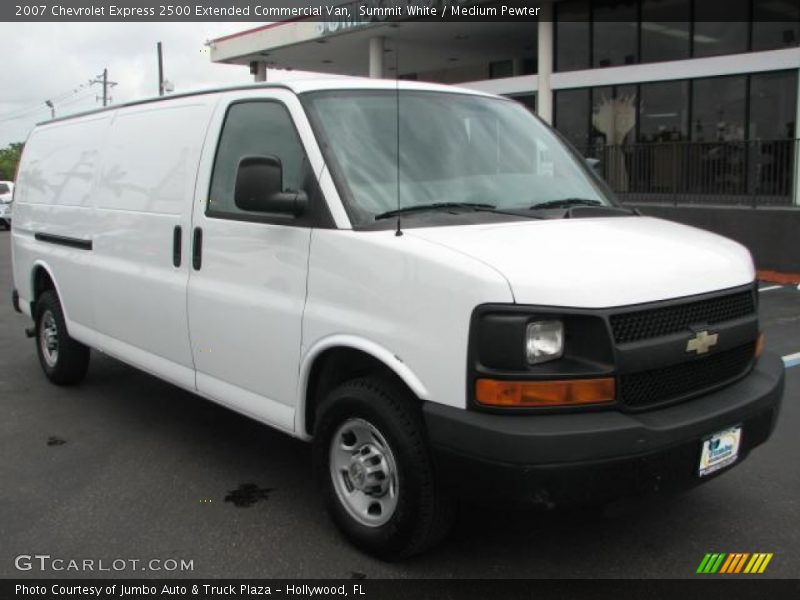 Summit White / Medium Pewter 2007 Chevrolet Express 2500 Extended Commercial Van