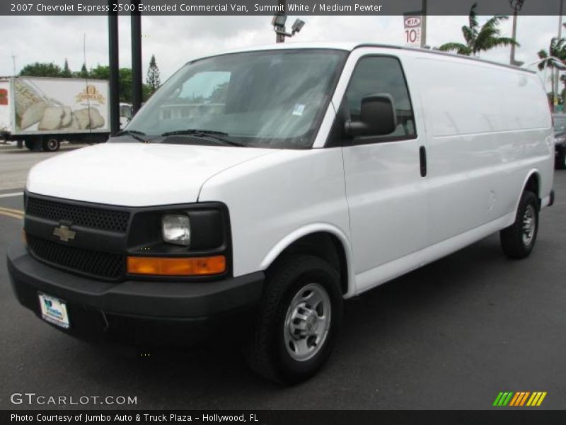 Summit White / Medium Pewter 2007 Chevrolet Express 2500 Extended Commercial Van