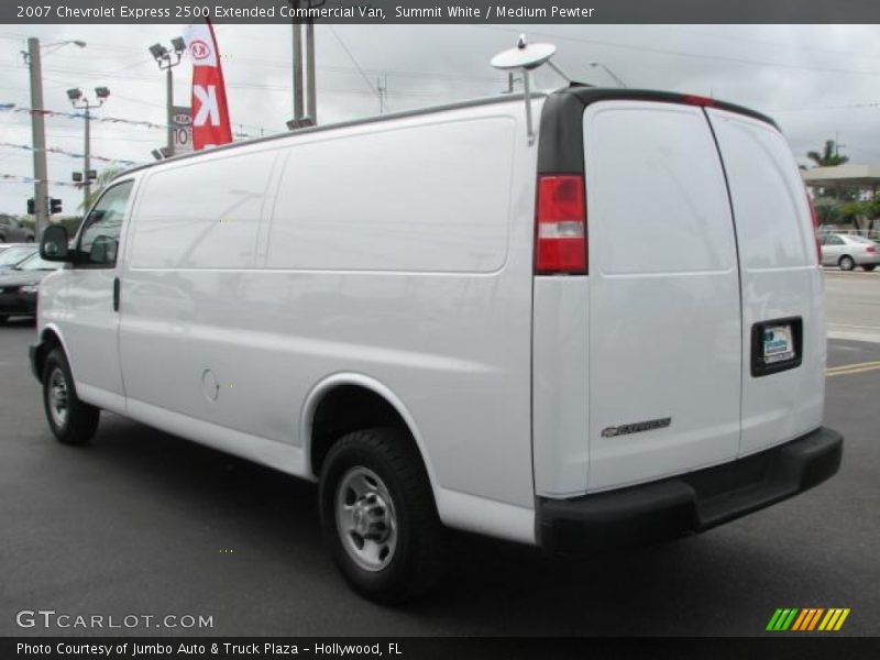 Summit White / Medium Pewter 2007 Chevrolet Express 2500 Extended Commercial Van