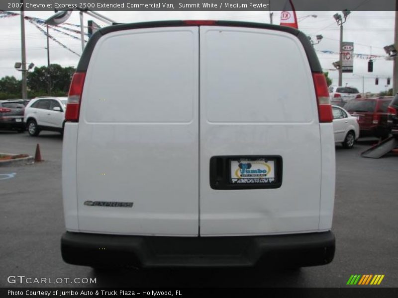 Summit White / Medium Pewter 2007 Chevrolet Express 2500 Extended Commercial Van