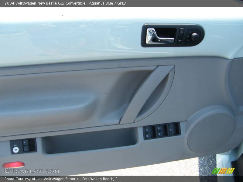 Aquarius Blue / Gray 2004 Volkswagen New Beetle GLS Convertible