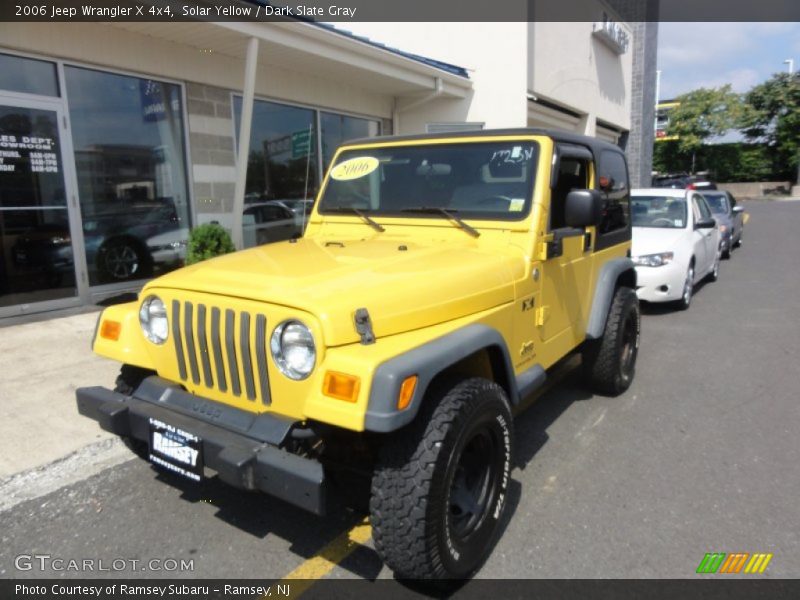 Solar Yellow / Dark Slate Gray 2006 Jeep Wrangler X 4x4