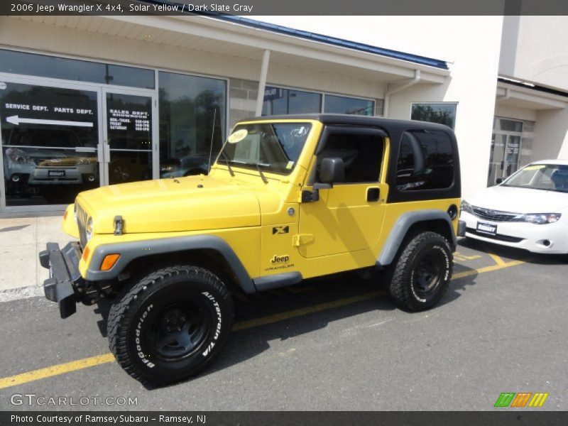 Solar Yellow / Dark Slate Gray 2006 Jeep Wrangler X 4x4