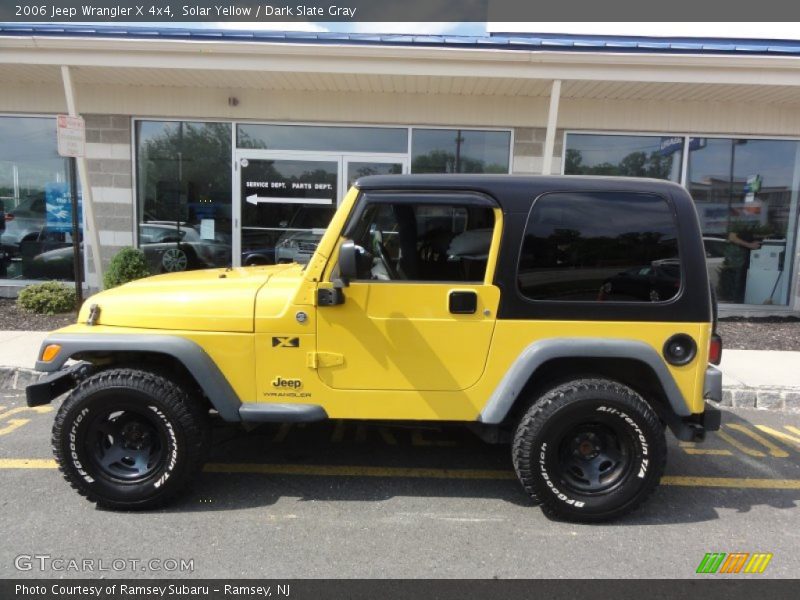 Solar Yellow / Dark Slate Gray 2006 Jeep Wrangler X 4x4