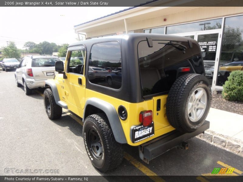 Solar Yellow / Dark Slate Gray 2006 Jeep Wrangler X 4x4