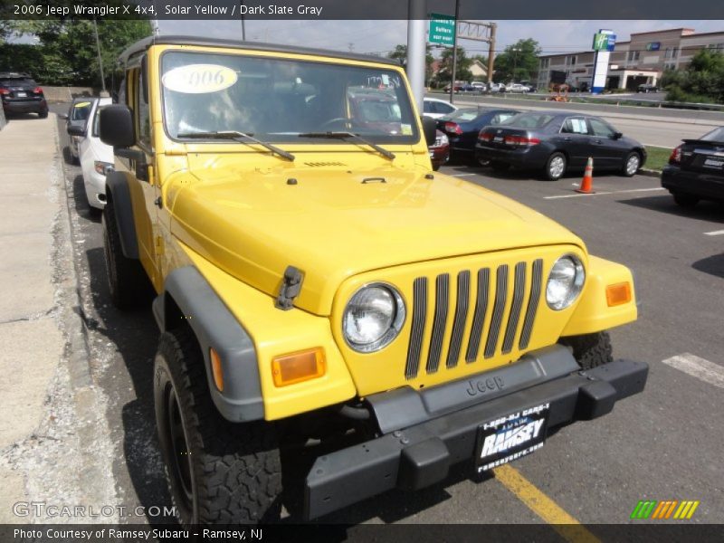 Solar Yellow / Dark Slate Gray 2006 Jeep Wrangler X 4x4