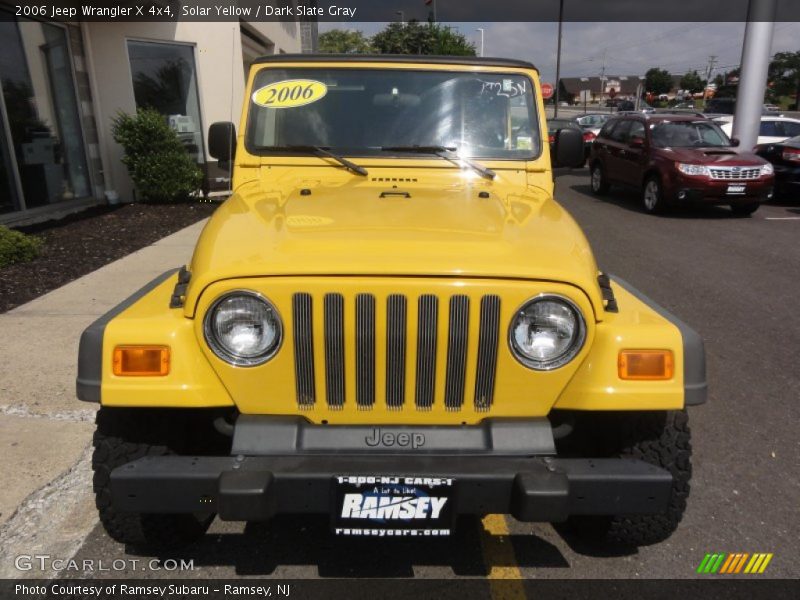 Solar Yellow / Dark Slate Gray 2006 Jeep Wrangler X 4x4