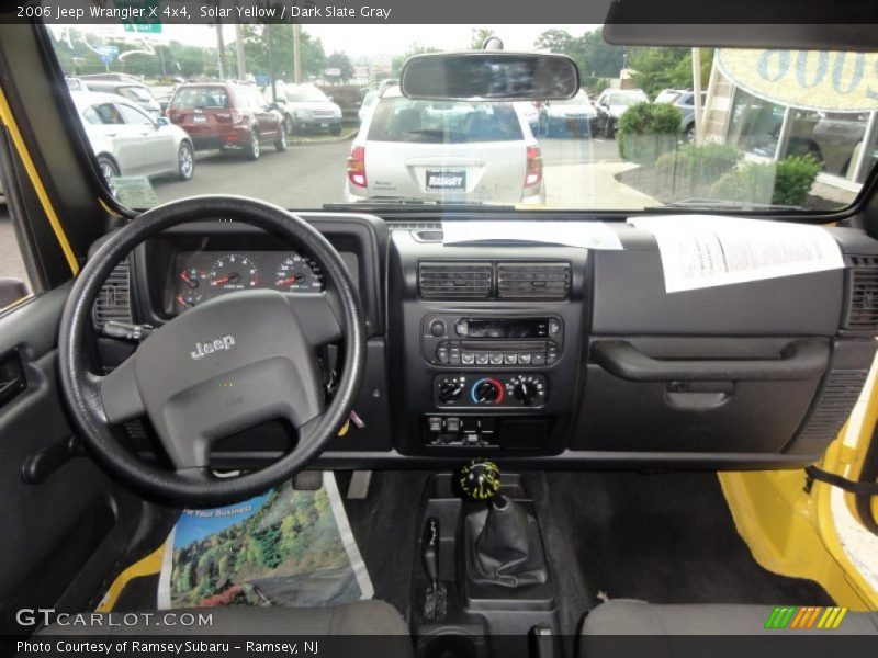 Solar Yellow / Dark Slate Gray 2006 Jeep Wrangler X 4x4