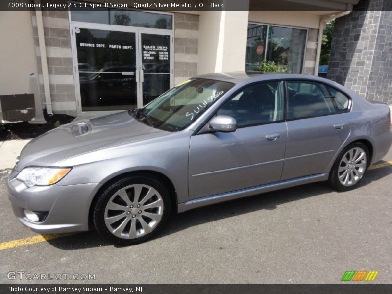 Quartz Silver Metallic / Off Black 2008 Subaru Legacy 2.5 GT spec.B Sedan