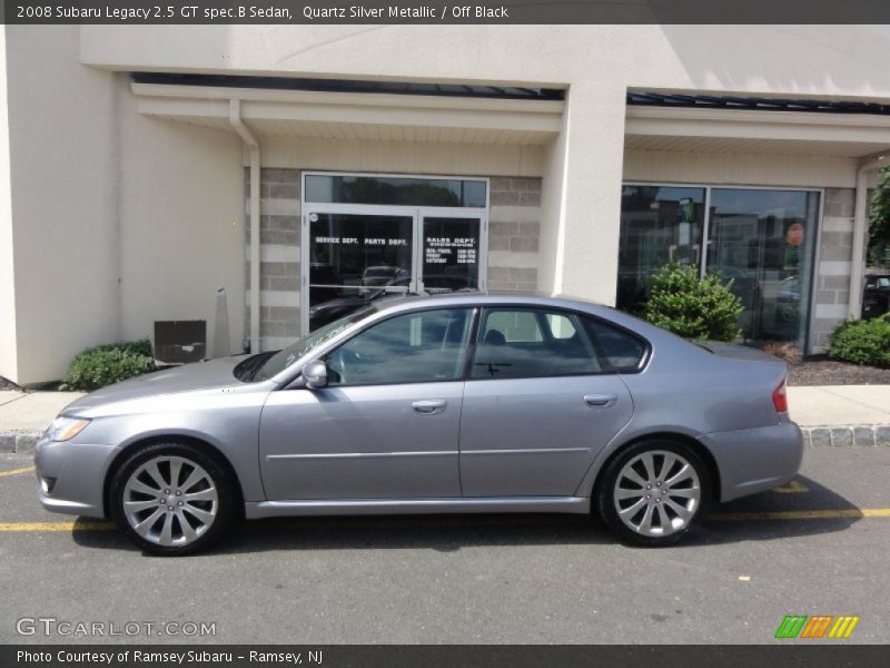 Quartz Silver Metallic / Off Black 2008 Subaru Legacy 2.5 GT spec.B Sedan