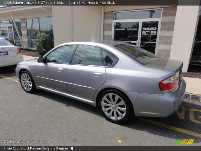 Quartz Silver Metallic / Off Black 2008 Subaru Legacy 2.5 GT spec.B Sedan