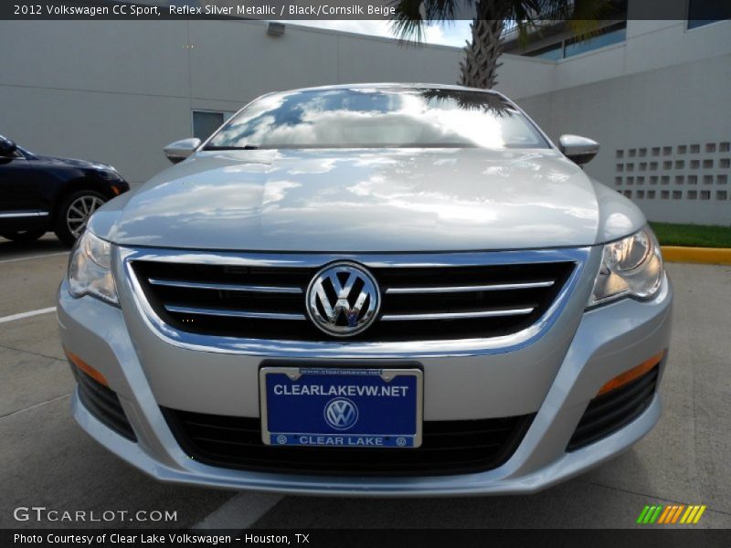 Reflex Silver Metallic / Black/Cornsilk Beige 2012 Volkswagen CC Sport
